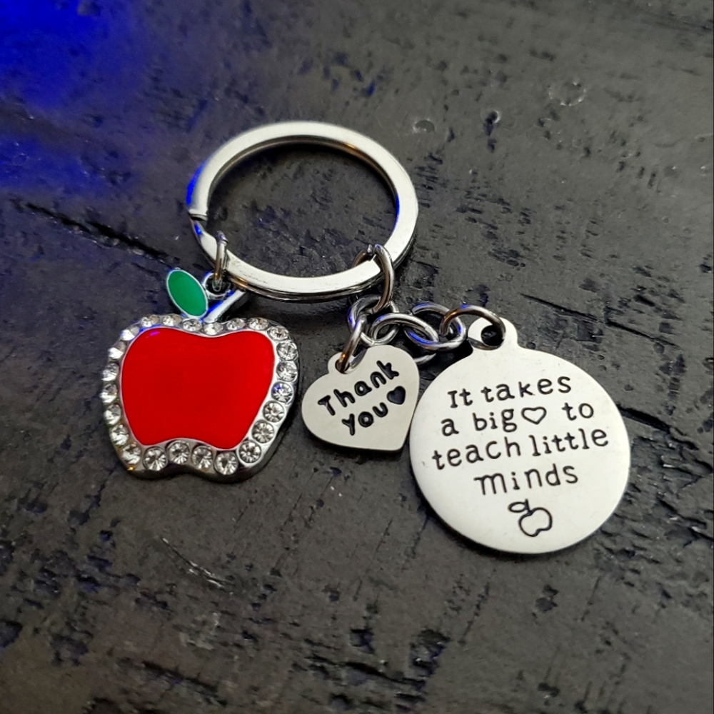 Apple Teacher Appreciation Keychain